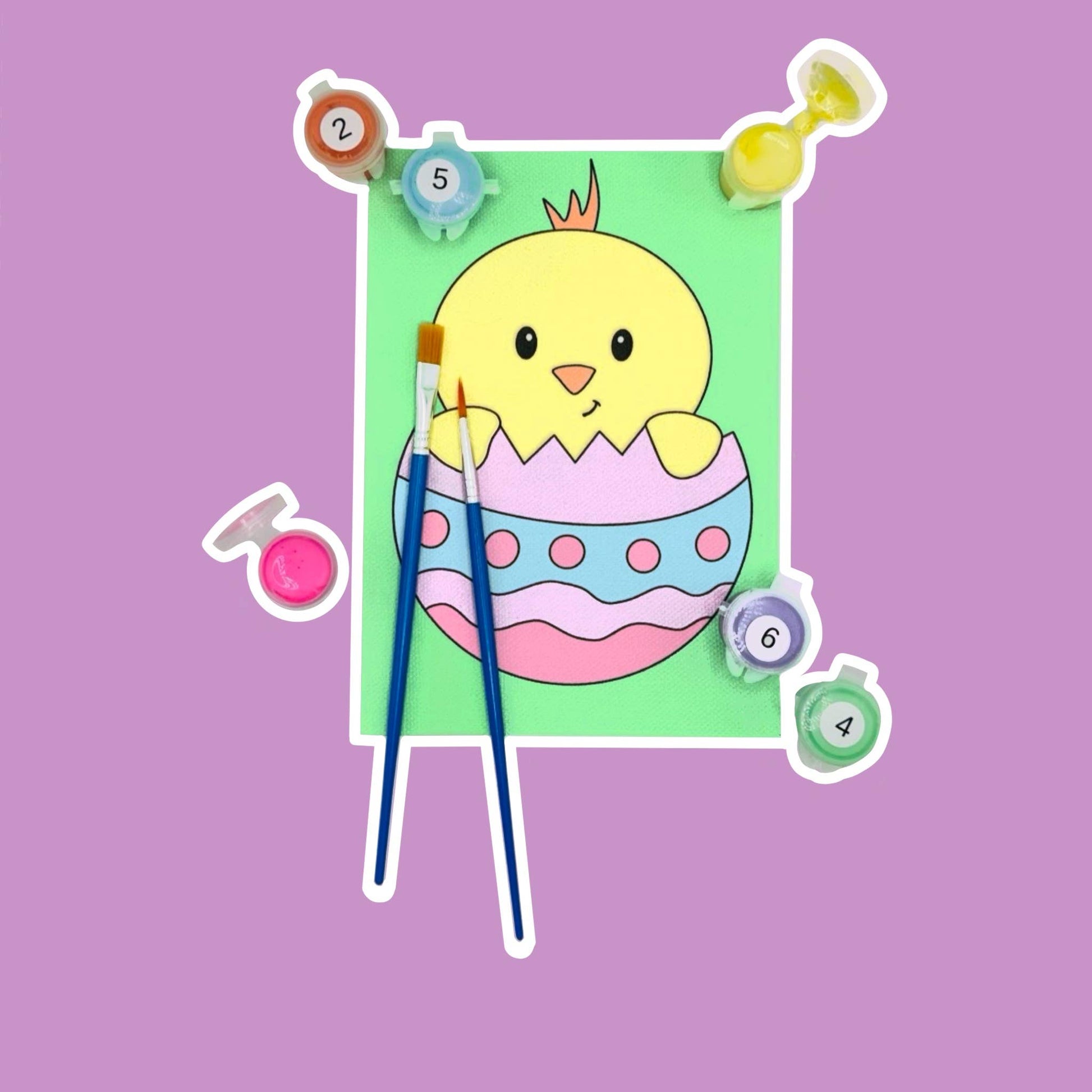 Mini Easter paint by number kit for kids