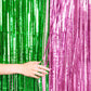 “Wicked Witch” 💚💕 Wicked Inspired Foil Curtain pink + green 2 pcs x 3'x6.5' by xo, fetti