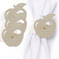 Leather Apple Napkin Wraps: Gold