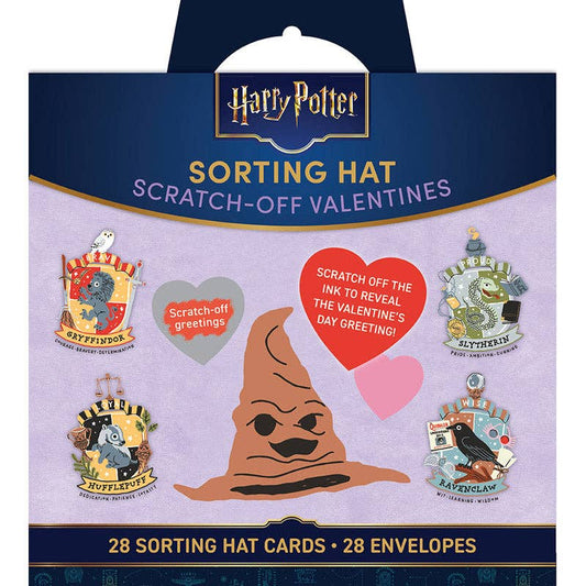 “You’ve Been Sorted!” 🎩 Harry Potter Scratch-Off House Valentine Set by Insight Editions