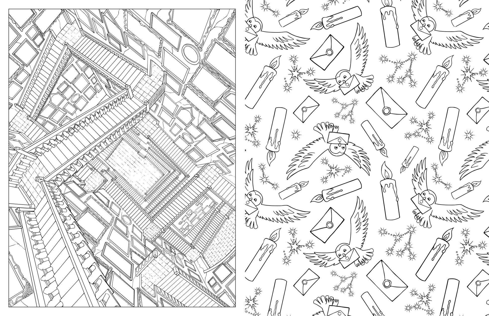 Magical creatures in Harry Potter coloring pages