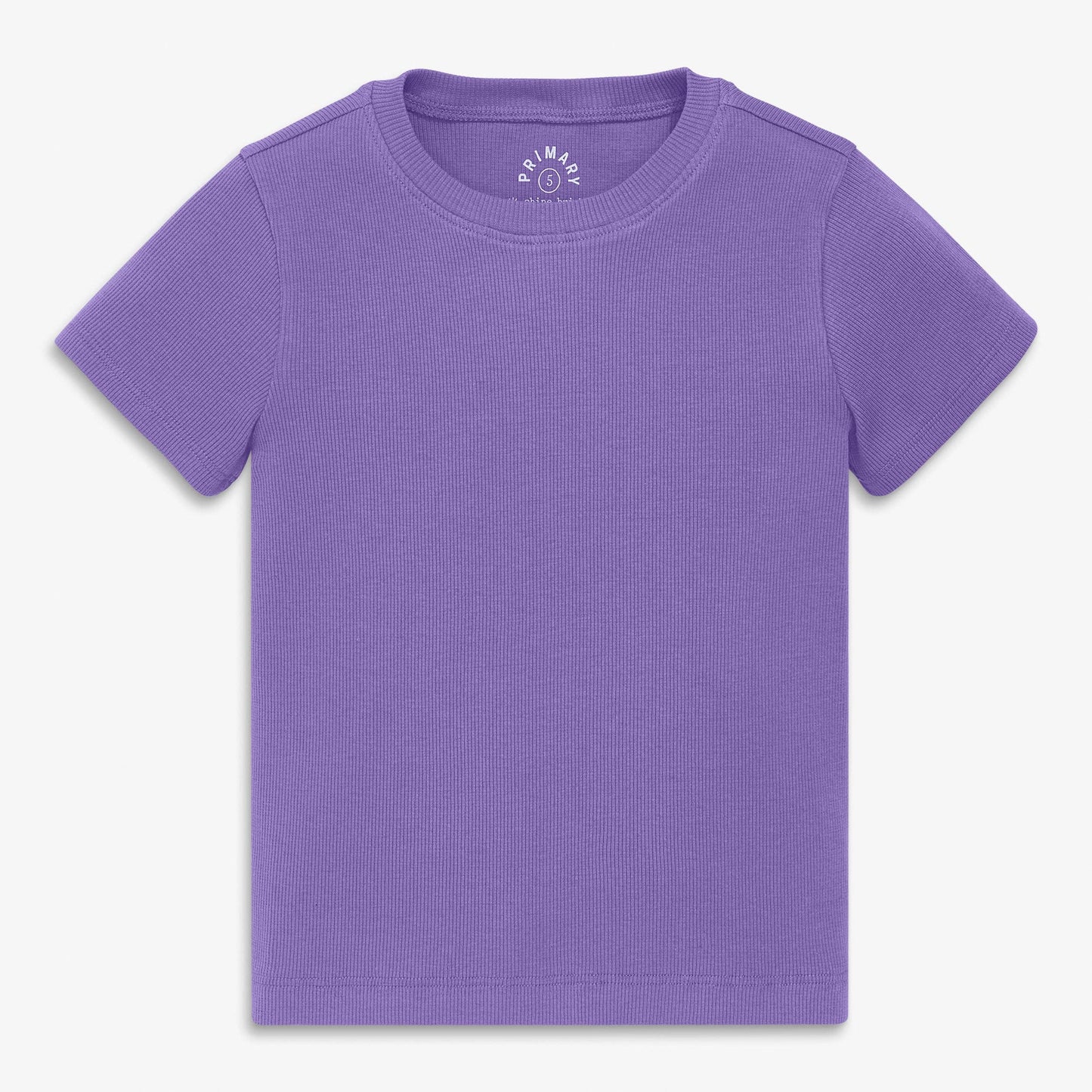 "The Rib Tee" 🤍 Kids Ribbed Everyday Tee — Soft Solid Basics