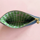 “Bella Bow” 🎀 Denim & Bow Structured Zipper Pouch by Taylor Elliott Designs