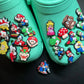 Fashionable PVC charms for unique footwear