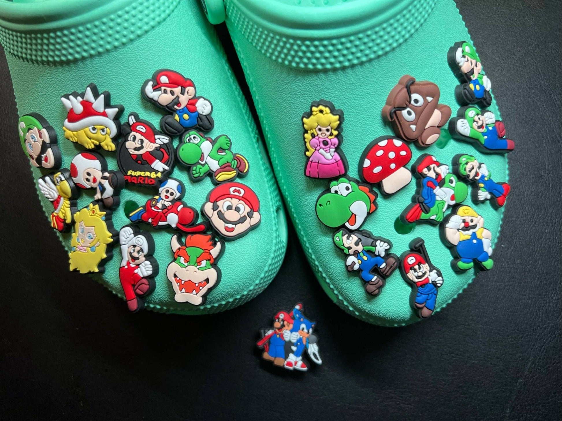 Fashionable PVC charms for unique footwear