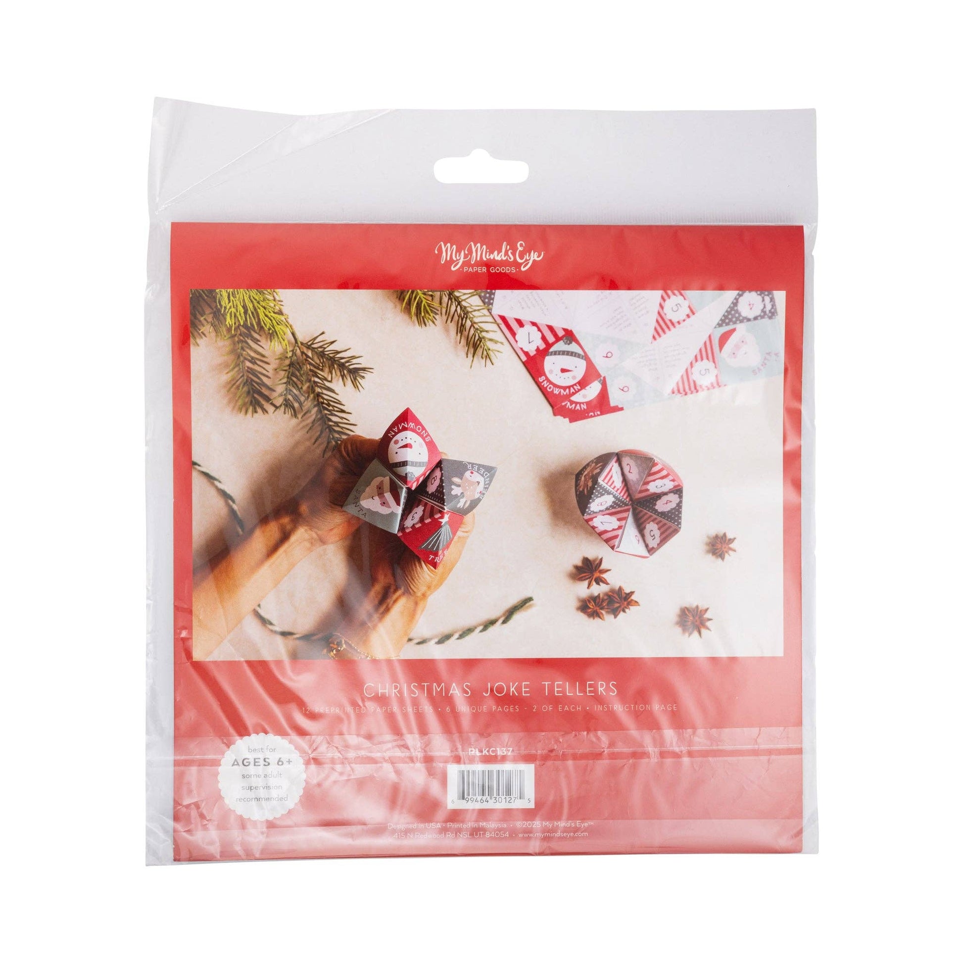 Christmas activity pages with jokes