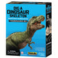 Excavate and assemble 8"-9" T-Rex, Triceratops, or Stegosaurus skeleton with excavation kit.