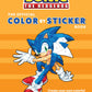 Sonic the Hedgehog color by sticker book cover