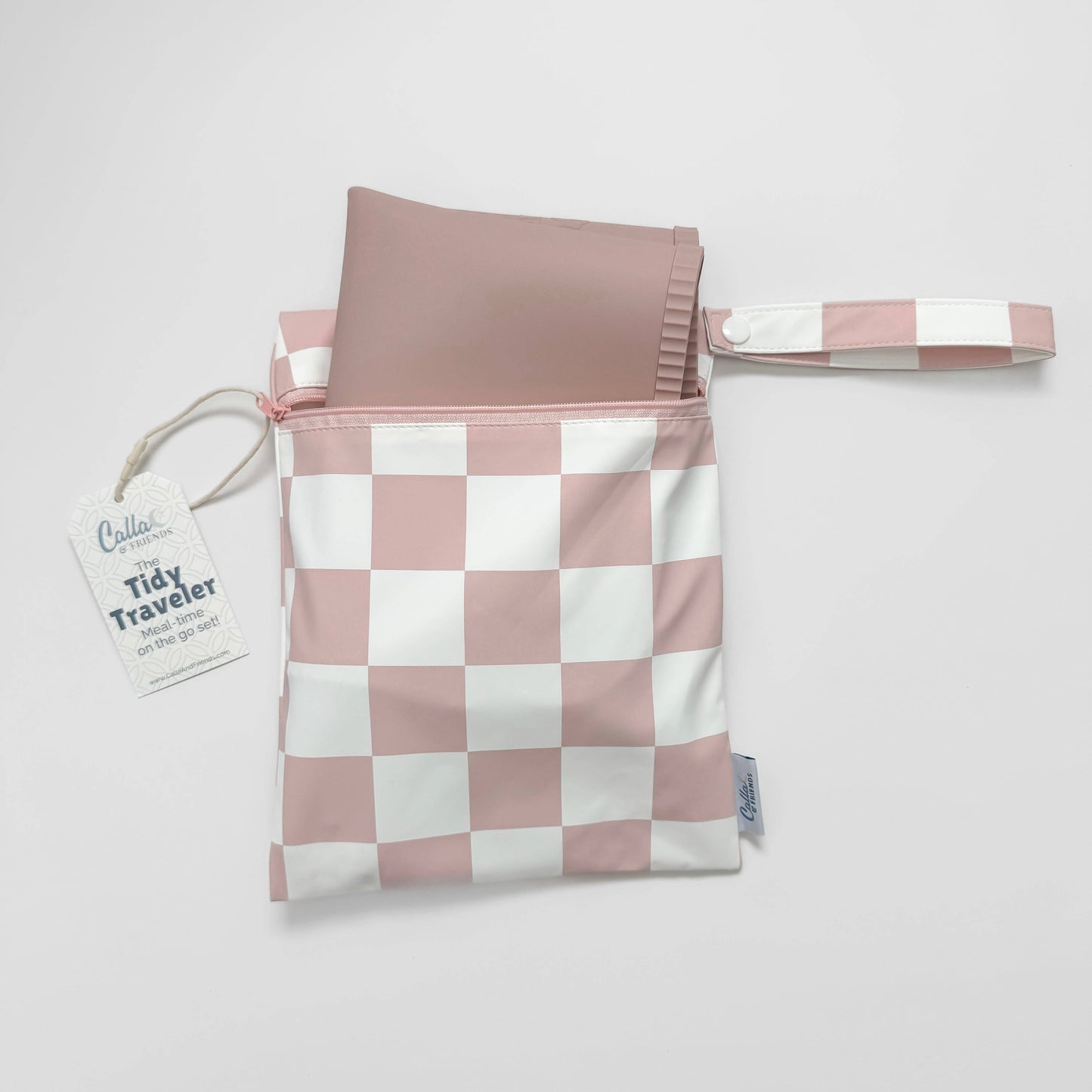 "Tidy Traveler" 🍽️ Slate Blue Brush Stripe Placemat Set by Calla & Friends
