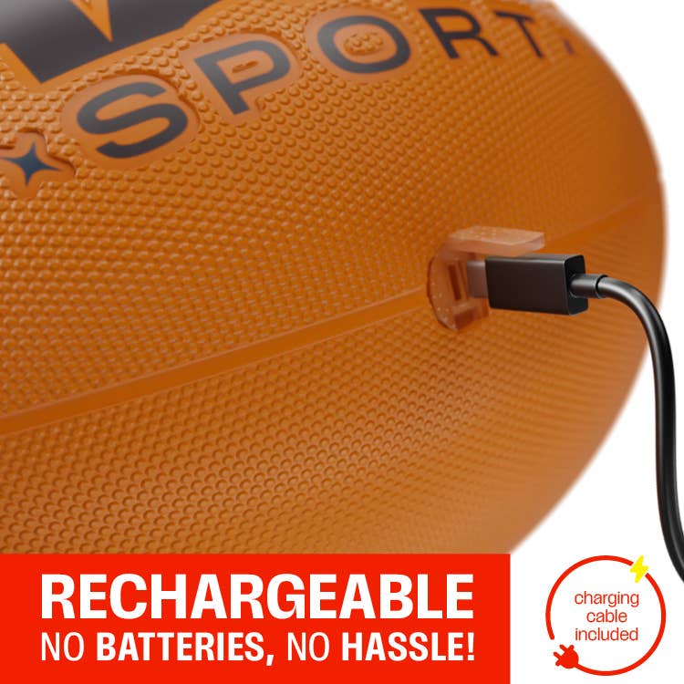 Glow-in-the-dark football for backyard night games