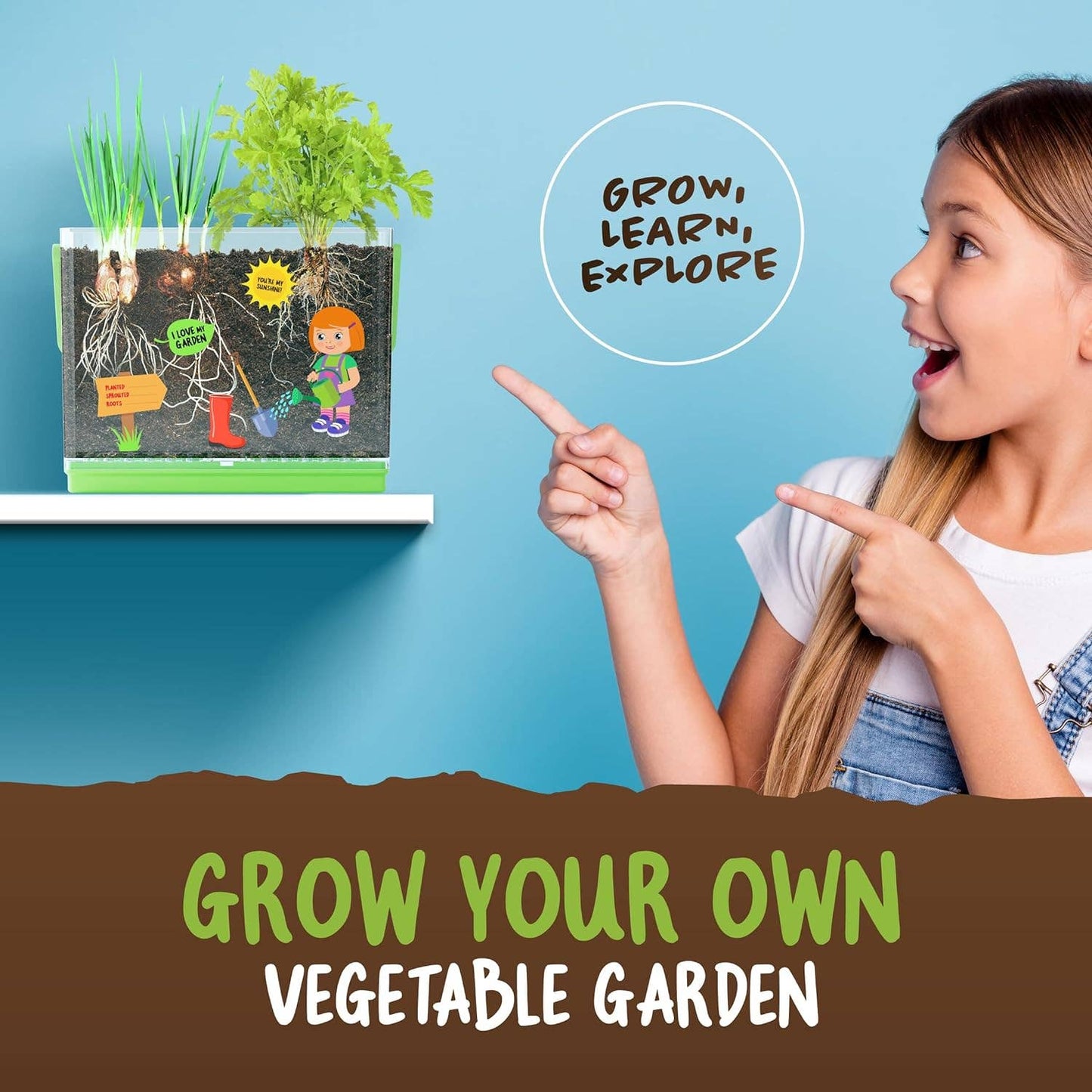 "Down to Earth" 🌱 Root Viewer Science Garden Kit by Dan&Darci
