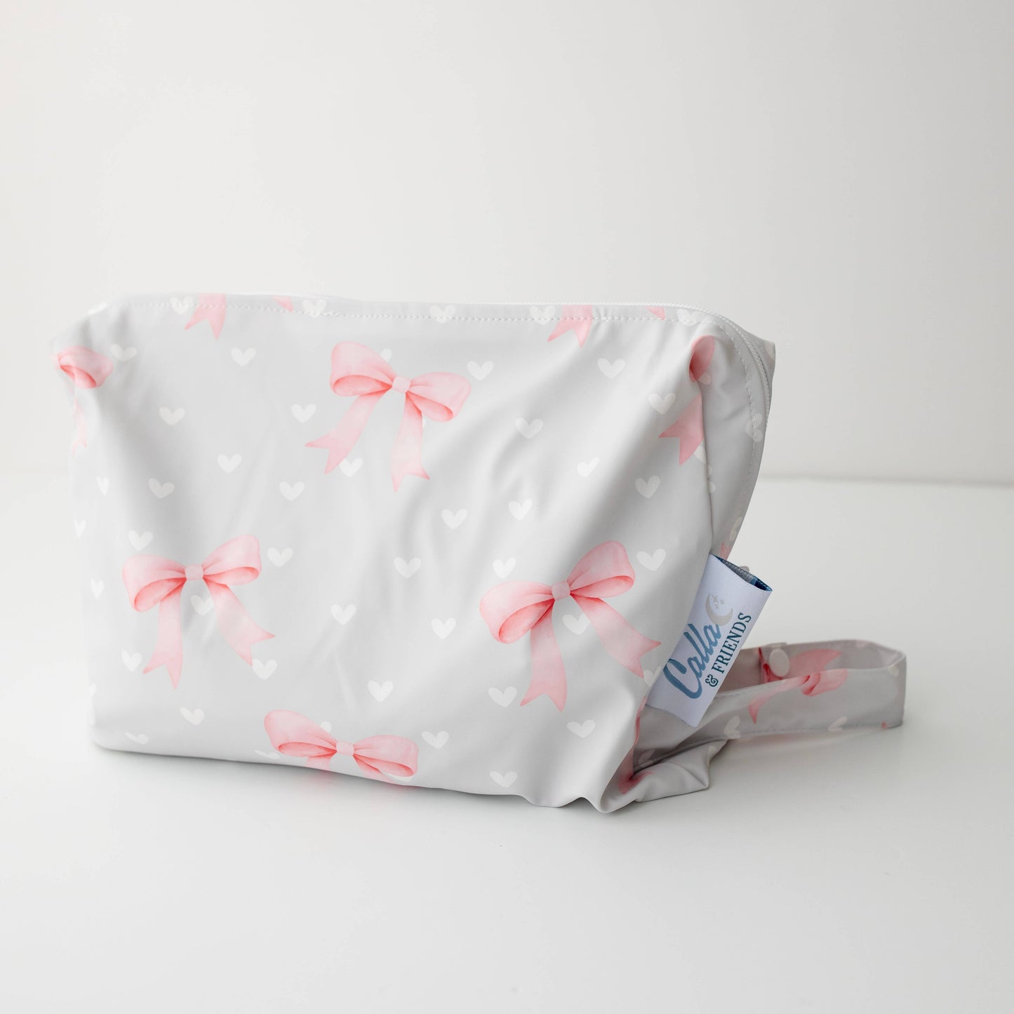 "Everything Wet" 💦 Brush Stripes Blue Wet Bag by Calla & Friends