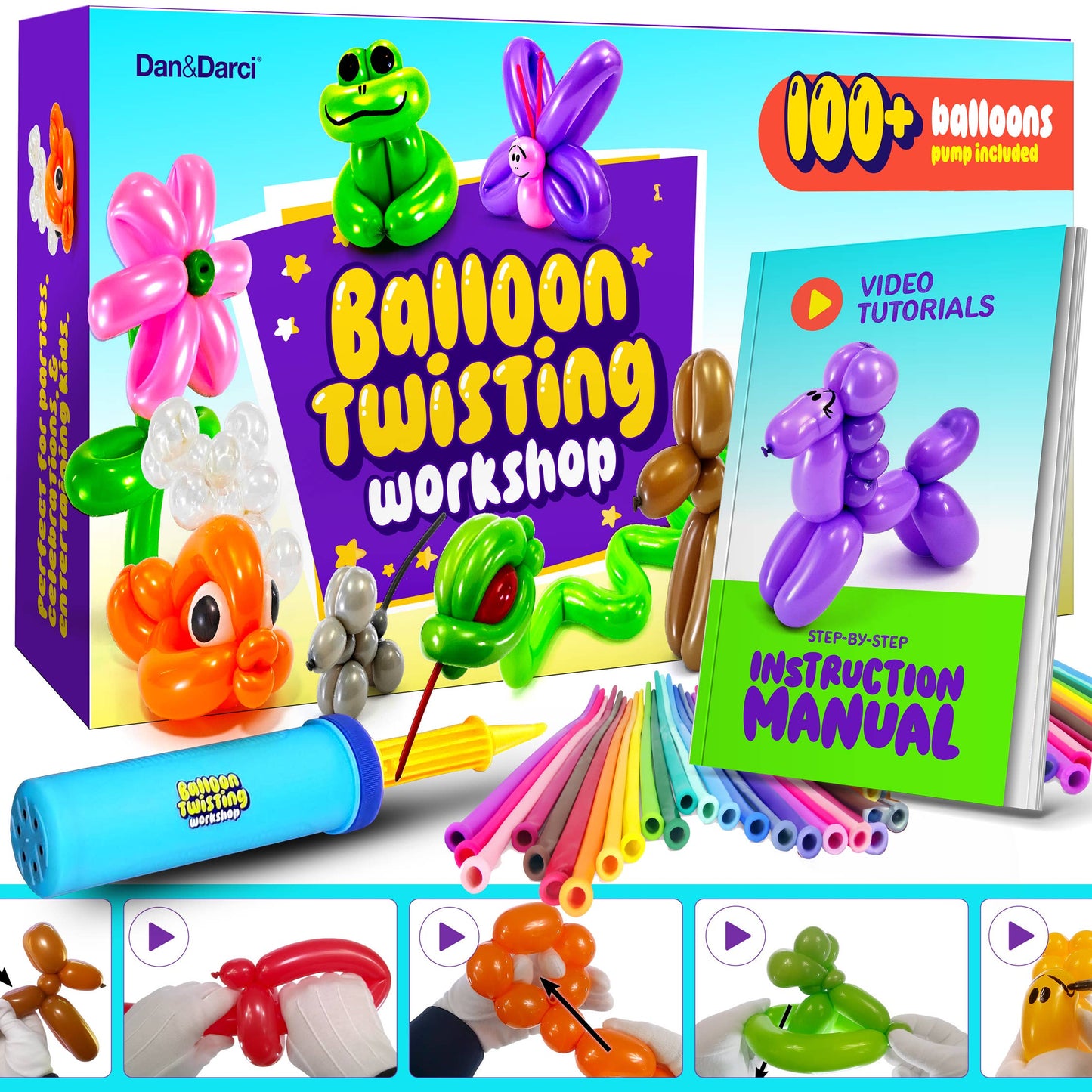 "Twist & Shout" 🎈 Balloon Animal Twisting Kit by Dan&Darci