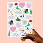 “Wicked Witch Emerald City Tats” 💚🩷 50 temporary tattoos, kids