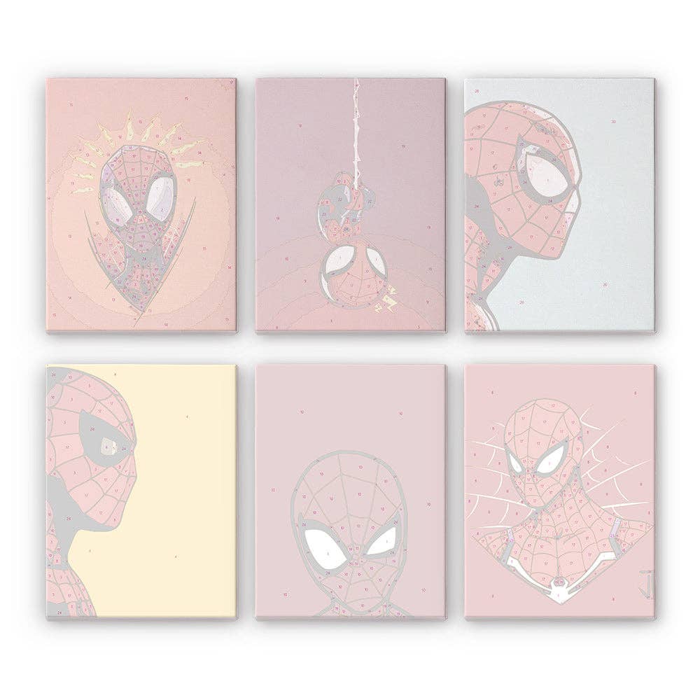 "Mini Avenger" 🦸 Superhero Mini Paint-by-Numbers 6-Pack by Paint Your Numbers