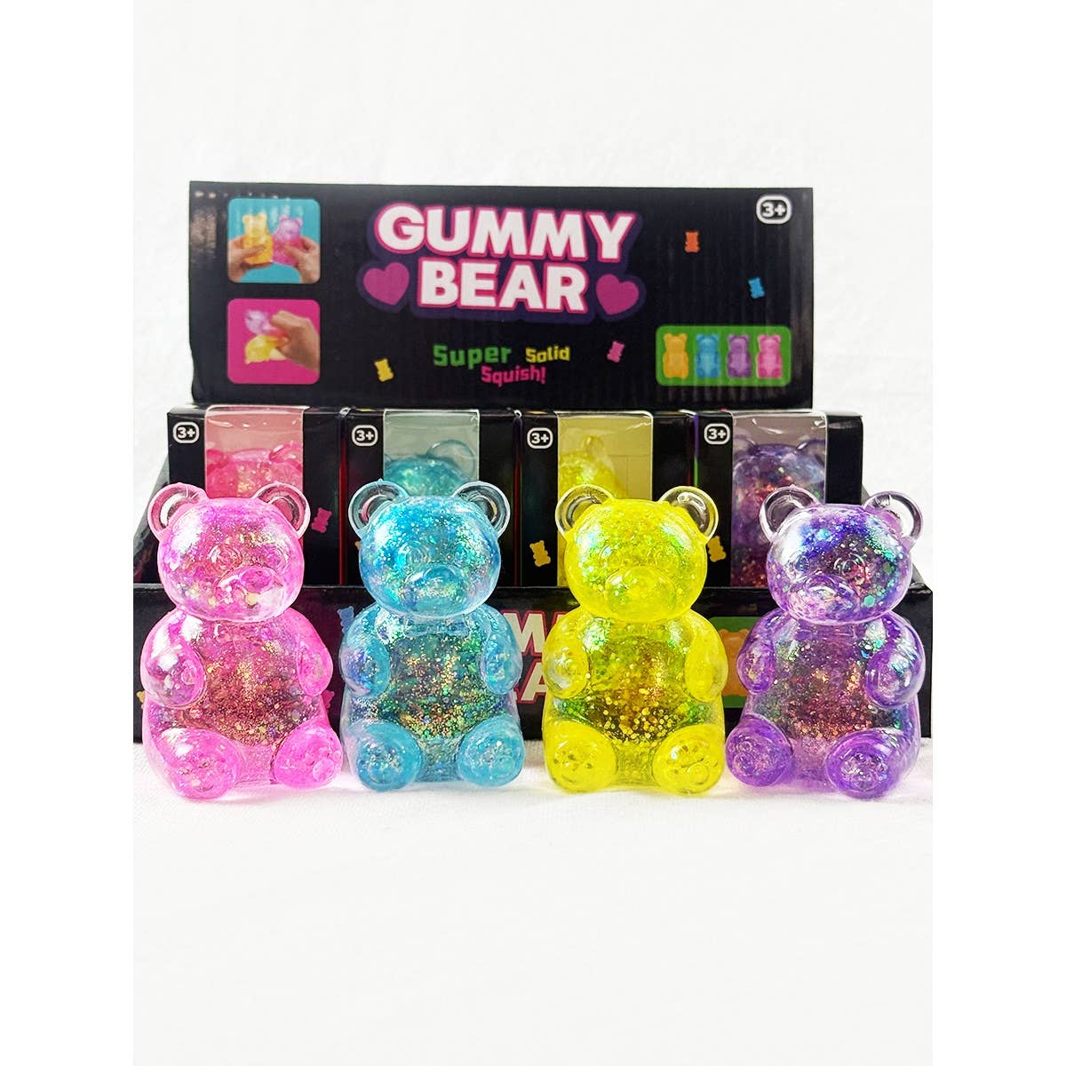 “Bear Market” 🐻 Glitter Gummy Bear Squishies (12-Pack) by Love and Repeat
