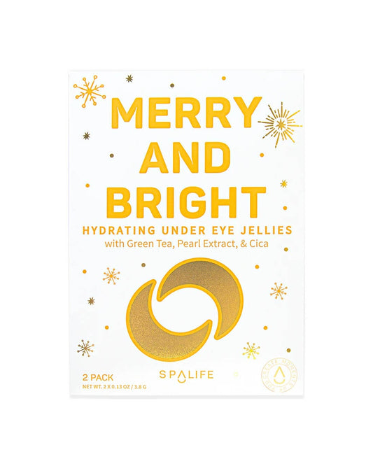 Moon-shaped under-eye masks infused with green tea, pearl extract, and cica to reduce puffiness, brighten dark circles, and soothe skin. Perfect for holiday prep, these sulfate and paraben-free masks energize and refresh the eye area in 15-20 minutes