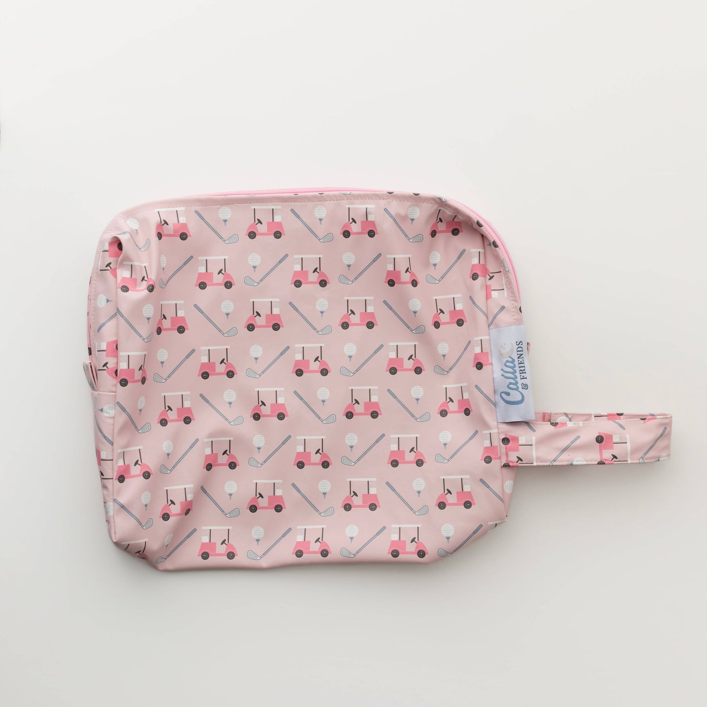 "Everything Wet" 💦 Brush Stripes Blue Wet Bag by Calla & Friends