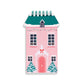 Cute holiday village mini notebook gift