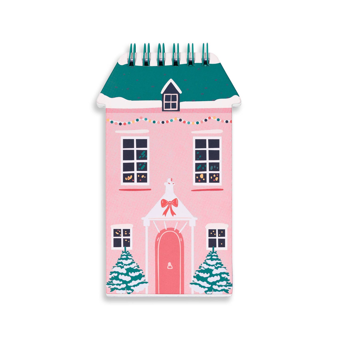 Cute holiday village mini notebook gift