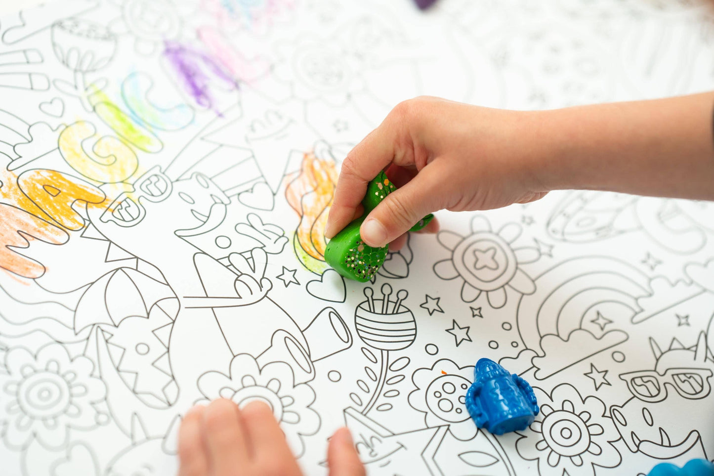 Non toxic glitter crayons mermaid theme