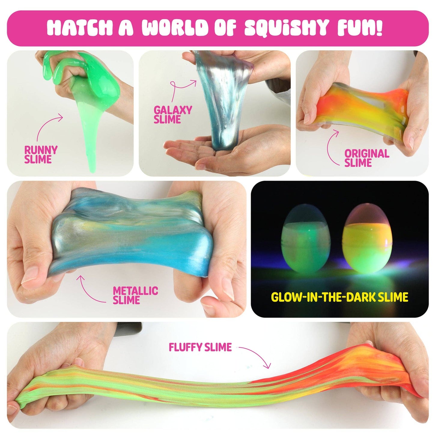 "Egg-streme Slime" 🥚 Bulk Pack Slime Eggs by Dan&Darci