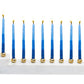 Marble Menorah Style 1 by Godinger, measuring 11.22" x 1.73" x 2.56" H. Crafted from marble, this elegant piece adds a sophisticated touch to home decor, perfect for enhancing any setting.