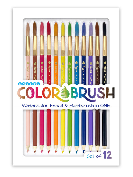 "Just Add Water" 🎨 Double-Ended Watercolor Pencil Set (12 Colors) by SNIFTY
