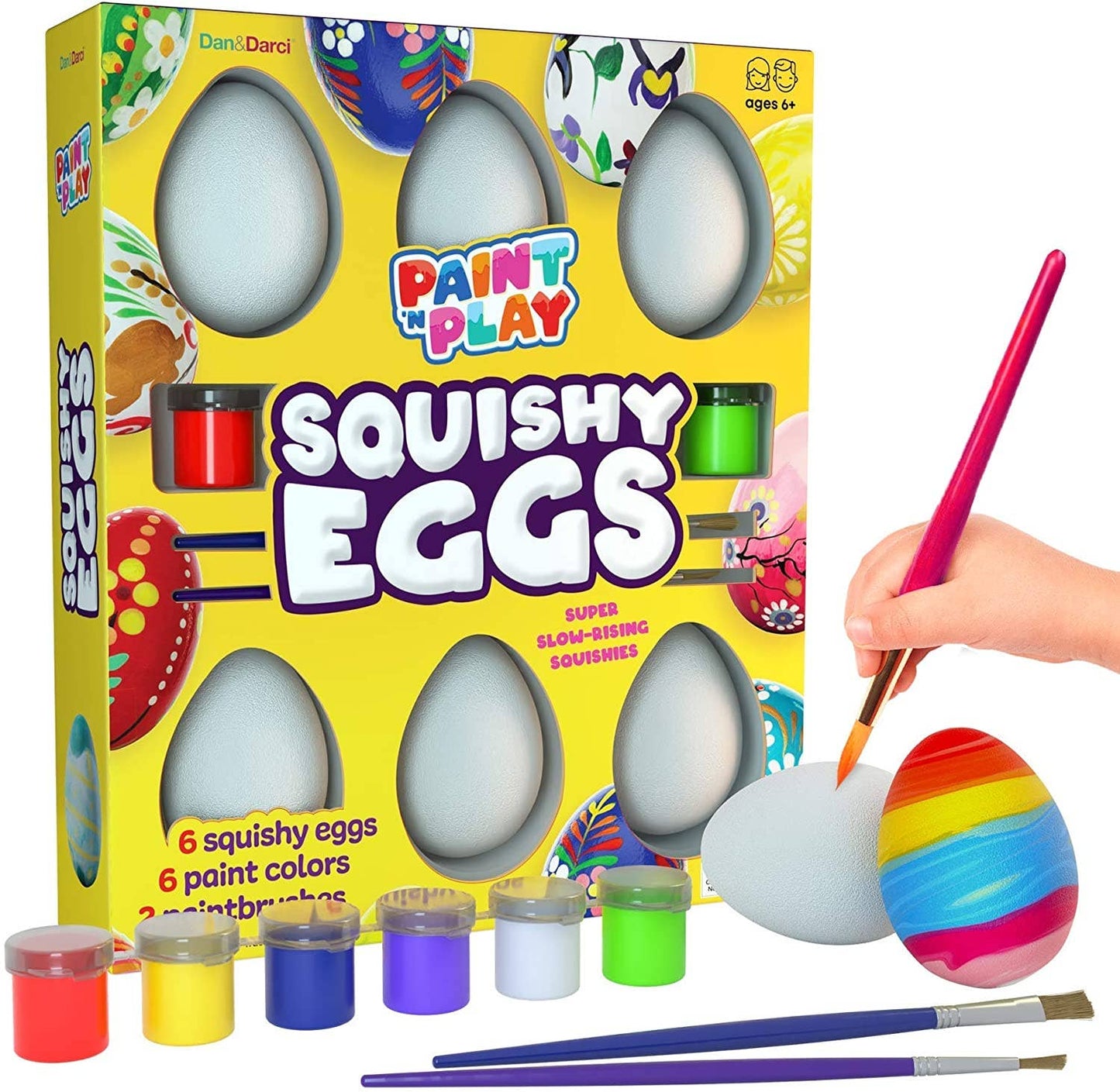 "Egg-cellent Idea" 🥚 Paint-Your-Own Squishy Eggs by Dan&Darci
