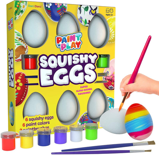 "Egg-cellent Idea" 🥚 Paint-Your-Own Squishy Eggs by Dan&Darci