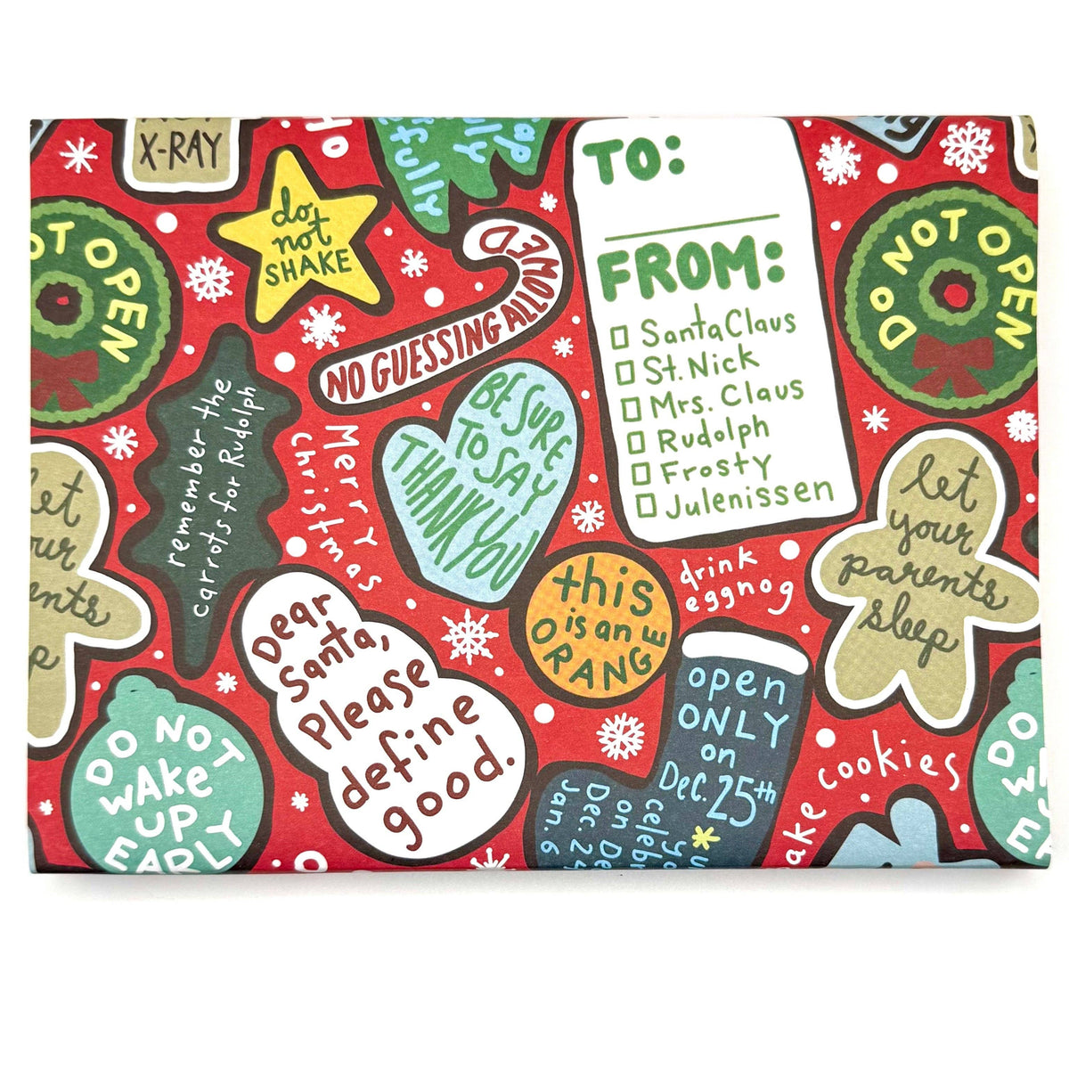 “At a Reasonable Hour” 🎄 Funny Christmas Wrapping Paper Sheet by Better Than The Gift
