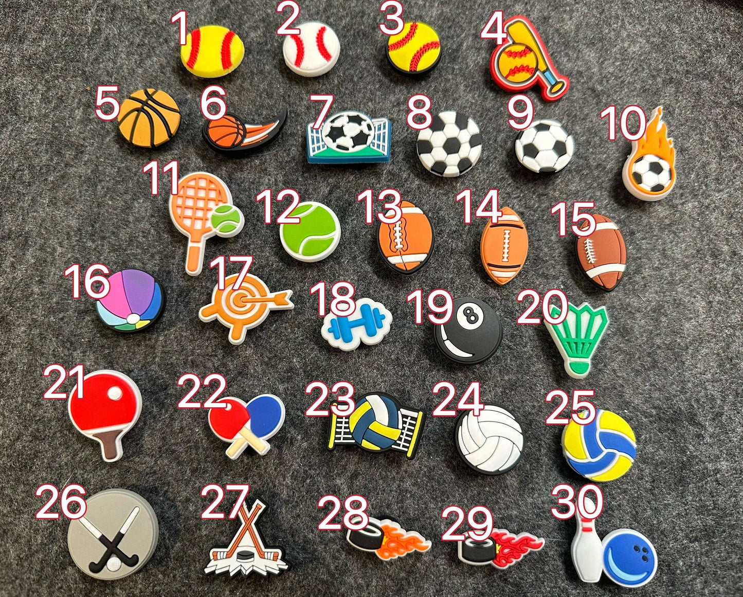 Fancy PVC shoe charms for Crocs