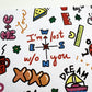 “Written All Over It” 💘 Love Doodle Valentine Wrapping Paper Roll by Better Than The Gift