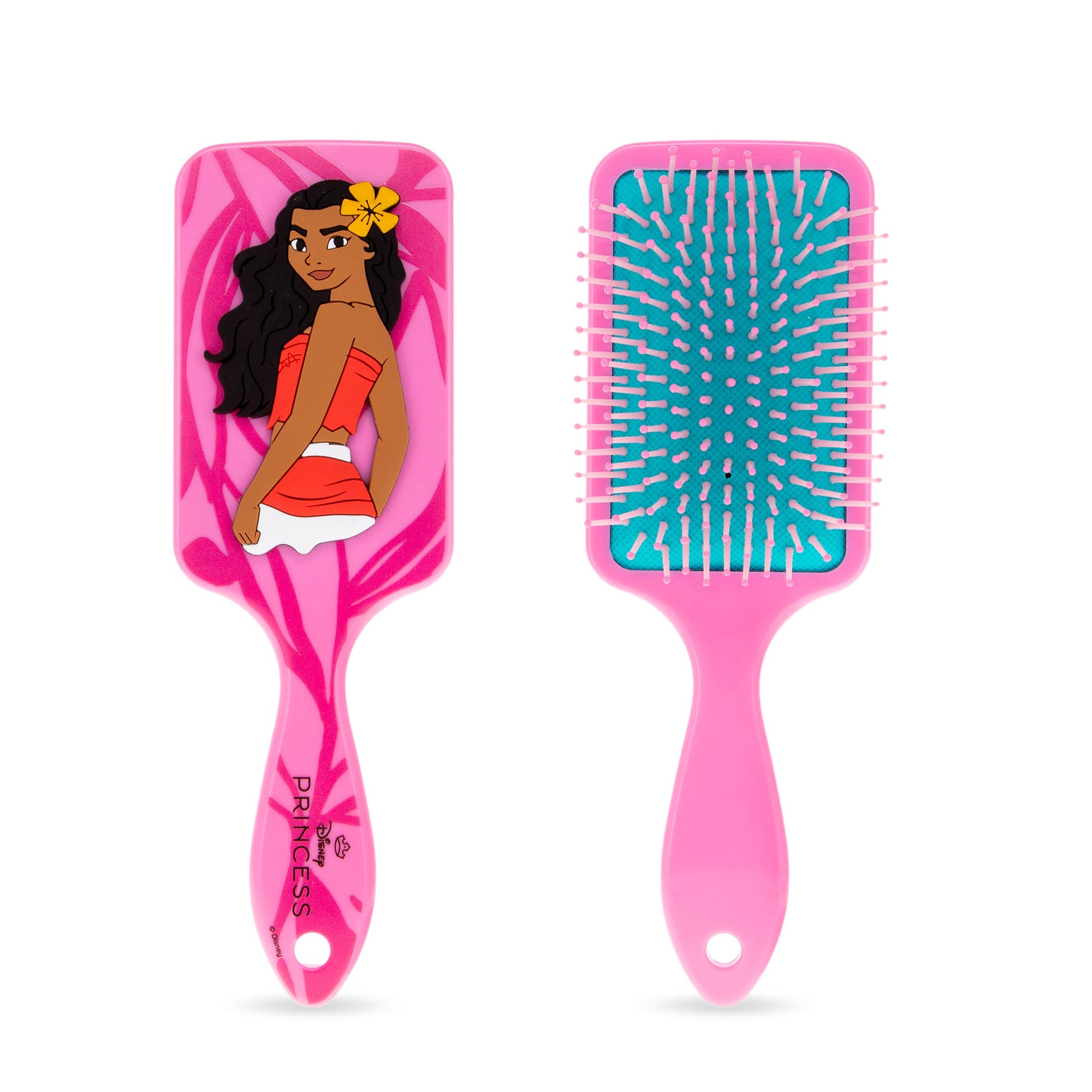 Detangling paddle brush – wide teeth glide through wet and dry hair easily