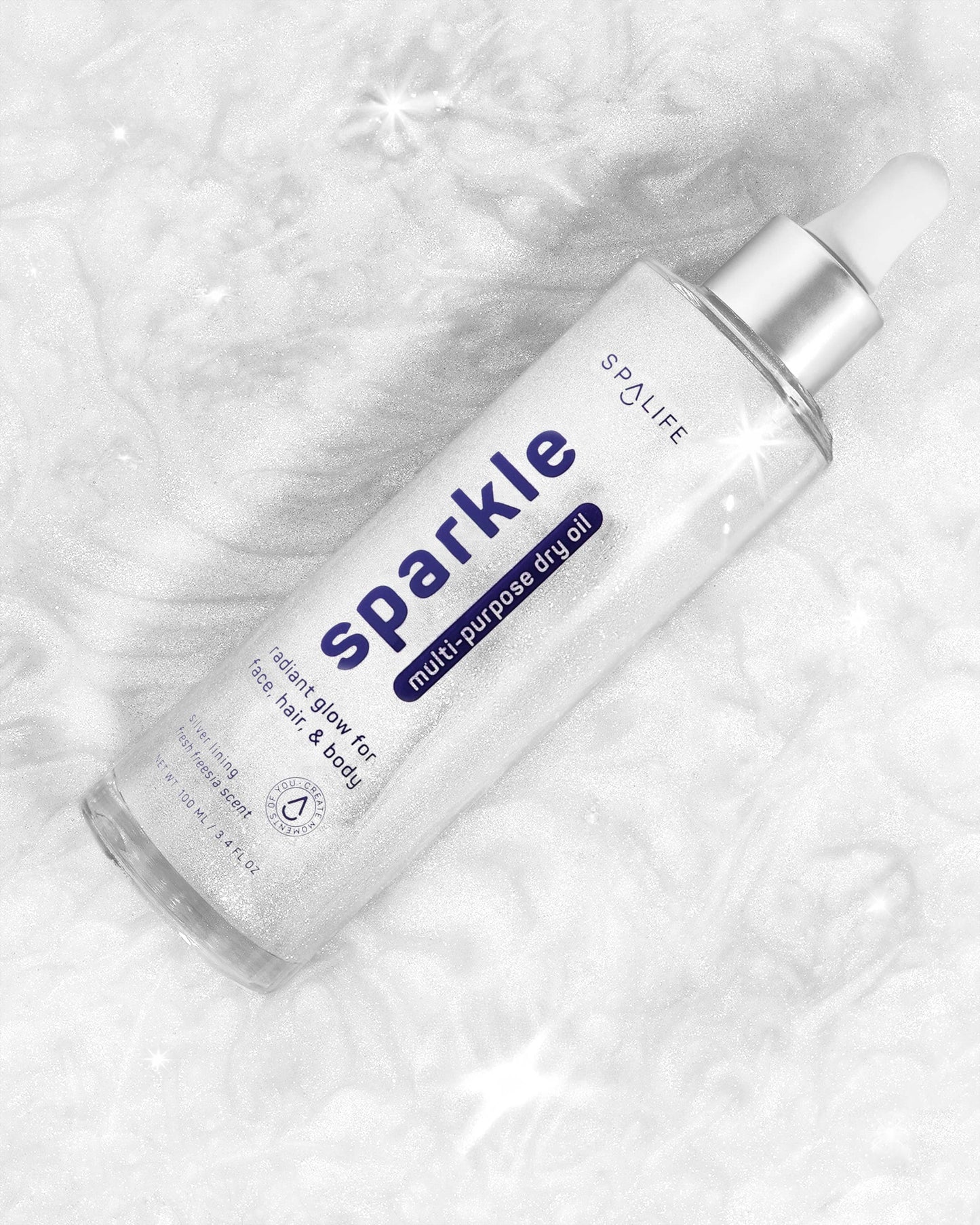 "Pre-Game Shimmer" ✨ Sparkle Multi-Purpose Dry Body Oil (Freesia) by My Spa Life