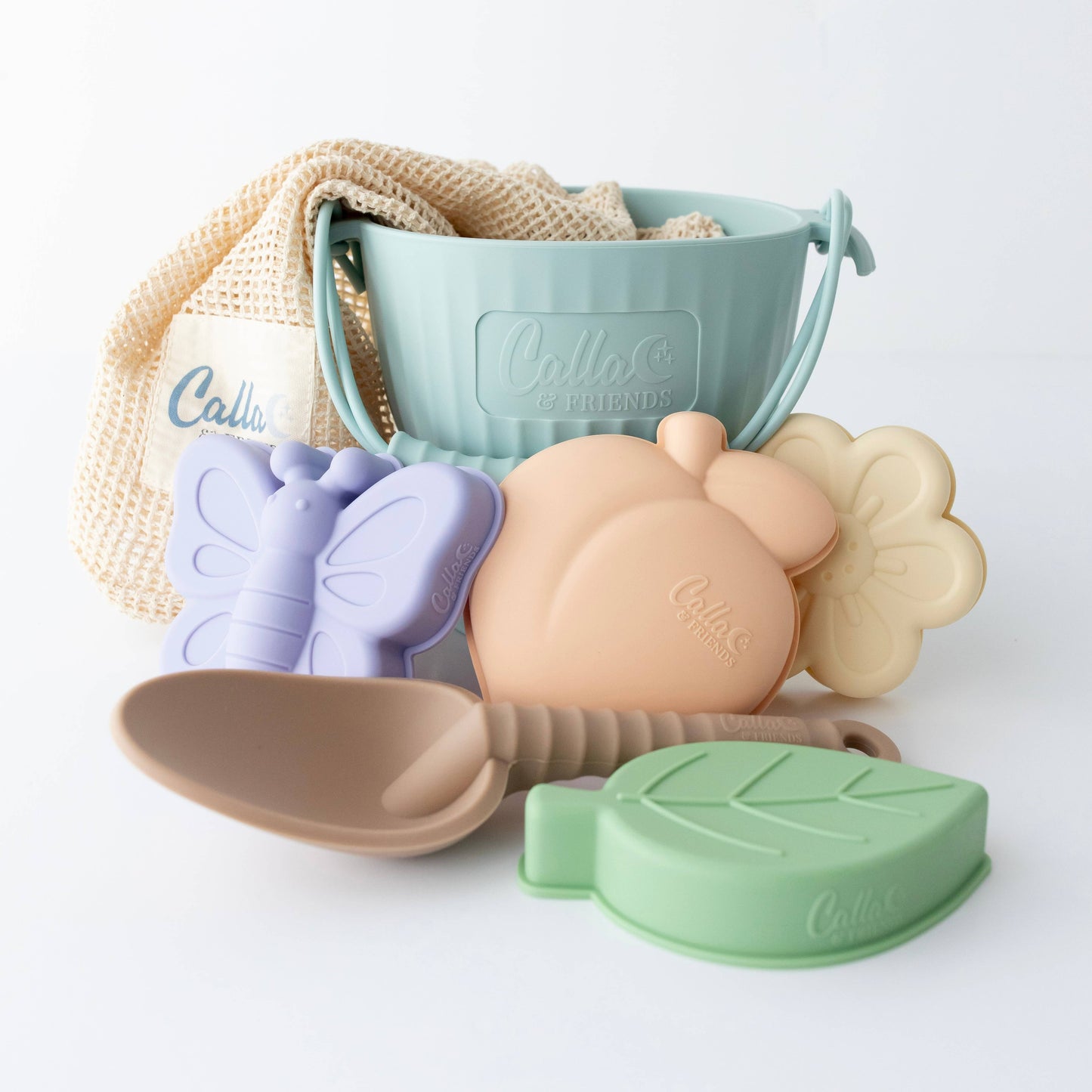 "Peach Blossom Beach" 🌺 Silicone Beach Toy Set by Calla & Friends