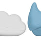 Cloud and droplet bath toys set, water play, easy open-close, ergonomic design, dishwasher safe, baby.
