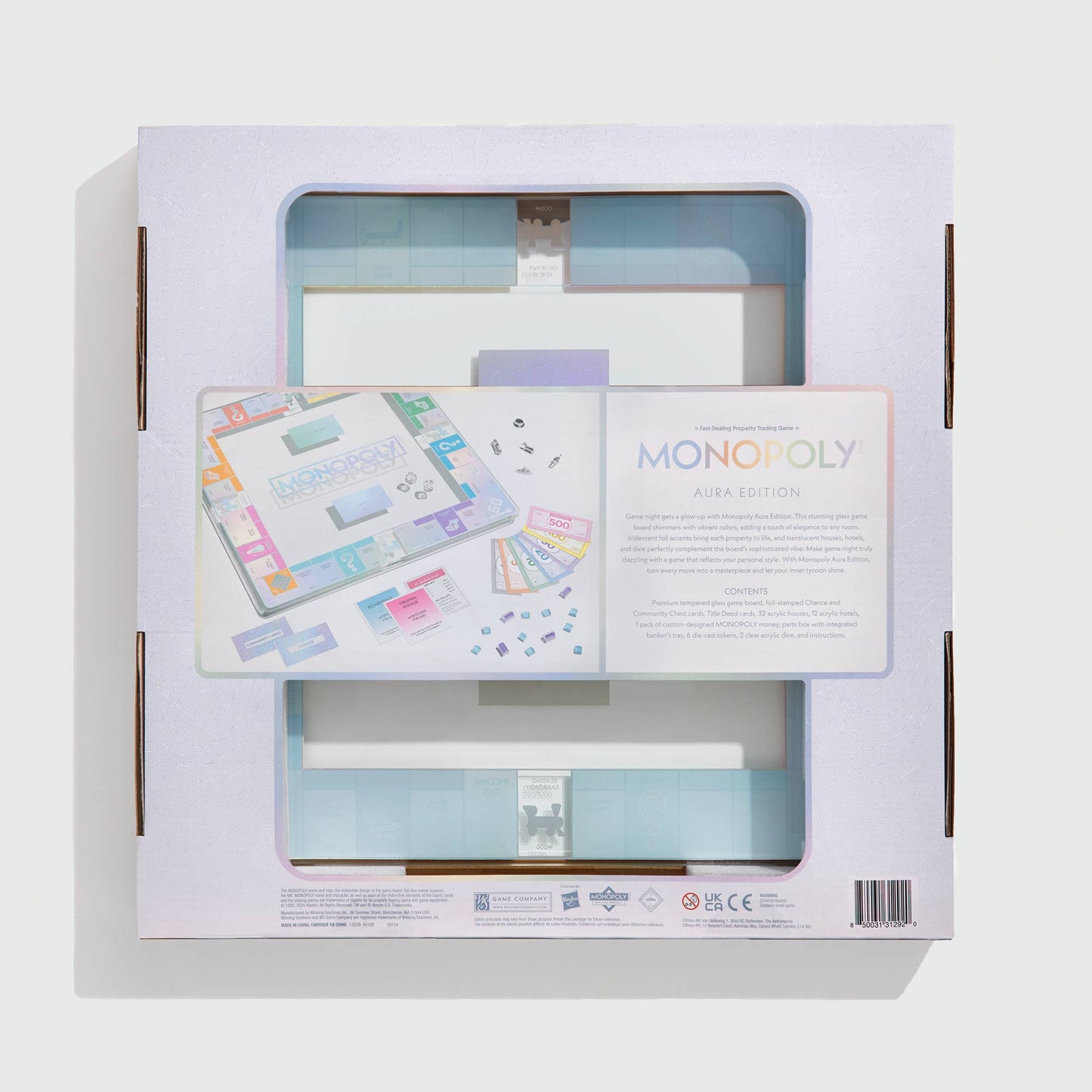 “Monopoly, But Make It Chic” ✨ Aura Collection Glass Monopoly Game