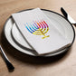 Happy Hanukkah menorah guest towels pack of 20