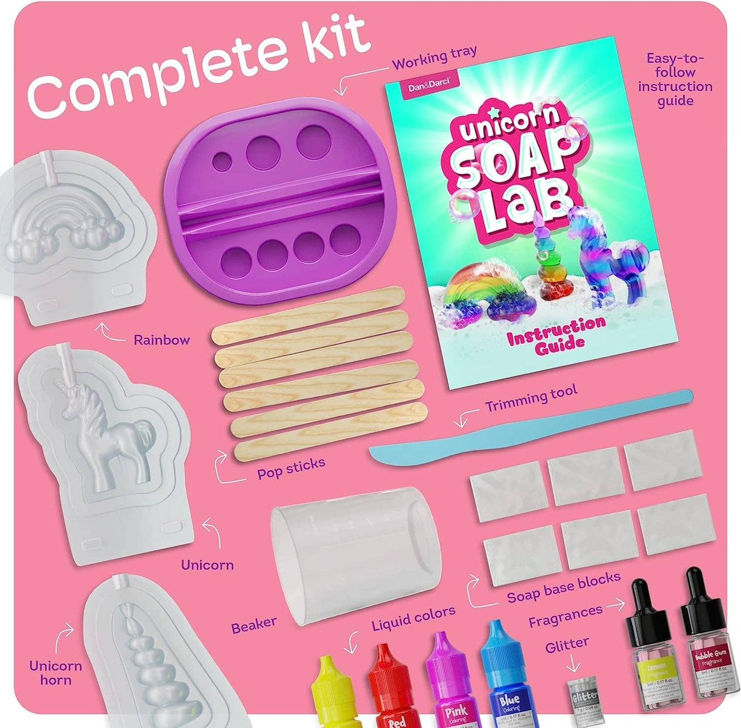 "Lather Up" 🧼 Unicorn Soap Making Kit by Dan&Darci
