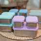 "Packed with Purpose" 🍱 Stainless Steel Bento Box Lunch Set with Silicone Lids by WeeSprout