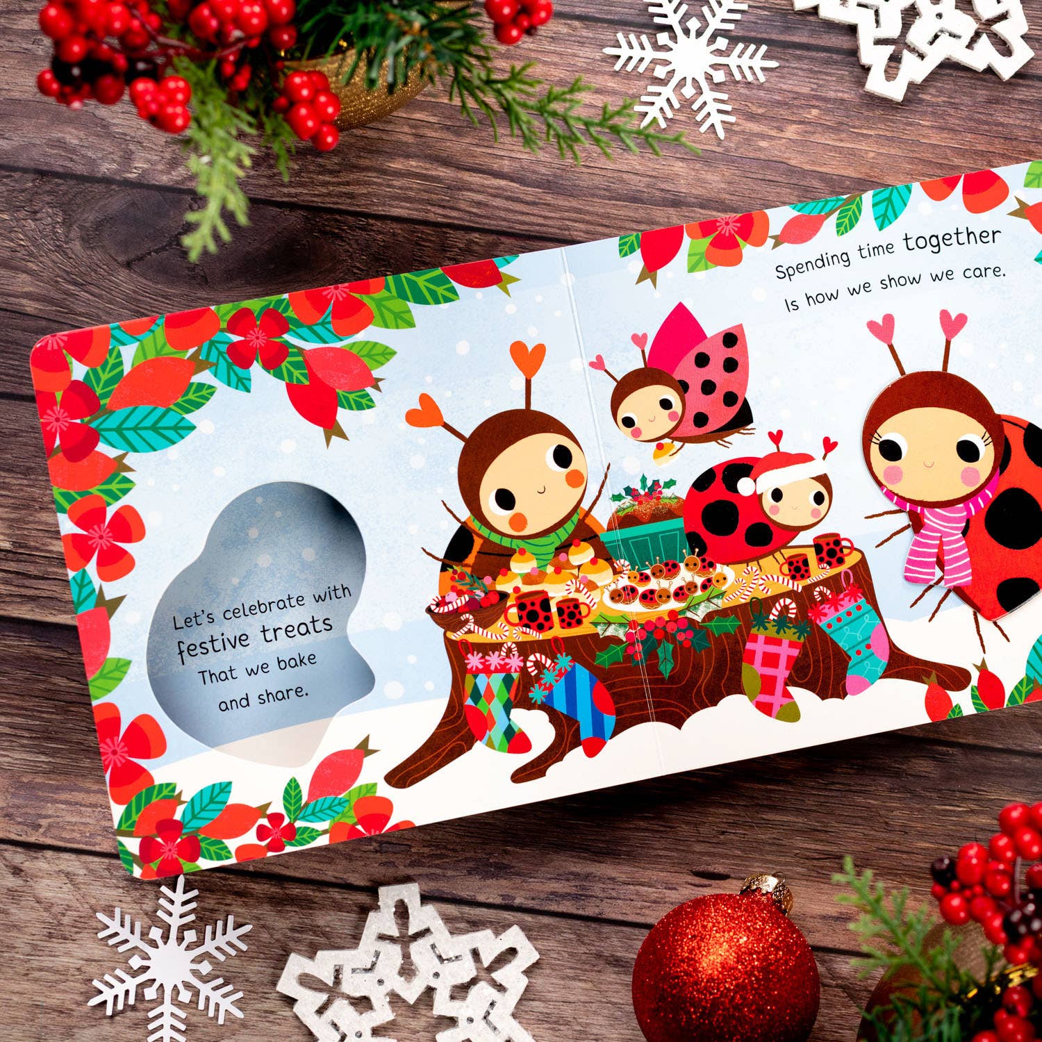 Interactive Christmas board book for kids