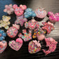 Secure PVC croc charms with rubber backing