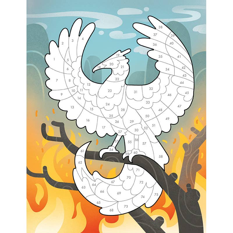 Mess free sticker activity book mythical theme