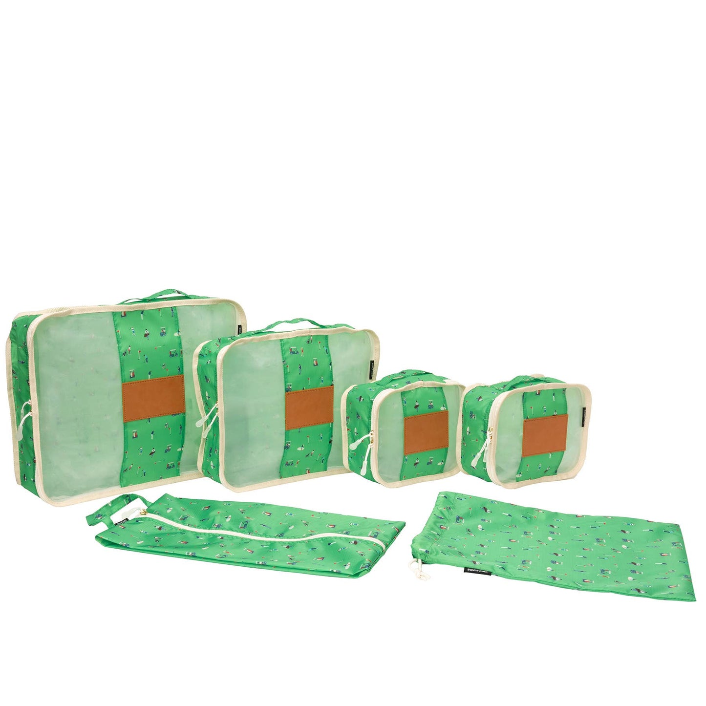 “The Patrick” 🧳 Personalized Blush Packing Cubes (6-Piece Set) by Boulevard