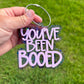 You’ve Been Booed acrylic Halloween gift tag
