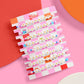 Pop-inspired bracelets with letter beads