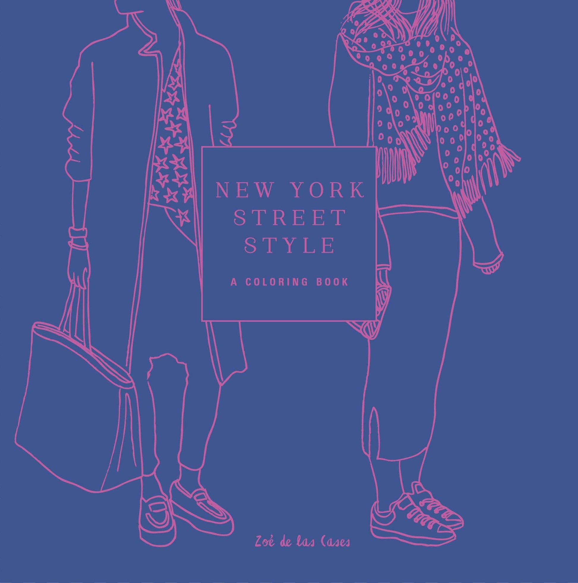 New York Street Style portable coloring book for adults