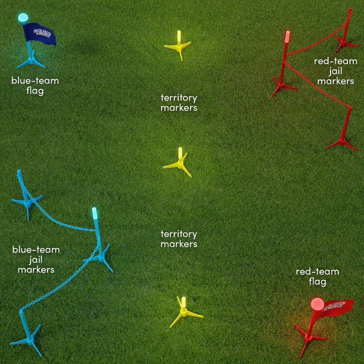 Light-up Capture the Flag outdoor game for kids