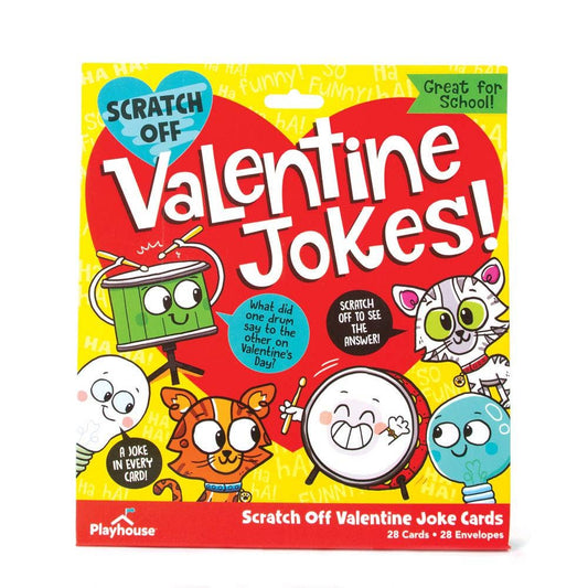 Scratch off Valentine joke cards for kids classroom